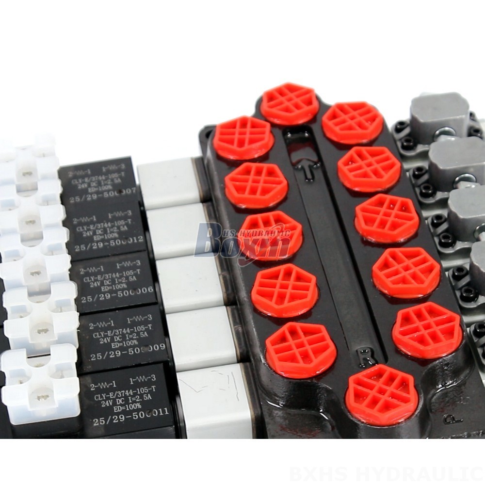OEM/ODM/Private Label Custom Manufacturing for Q45 Solenoid And Manual 5 Spool Monoblock Directional Valve detail image